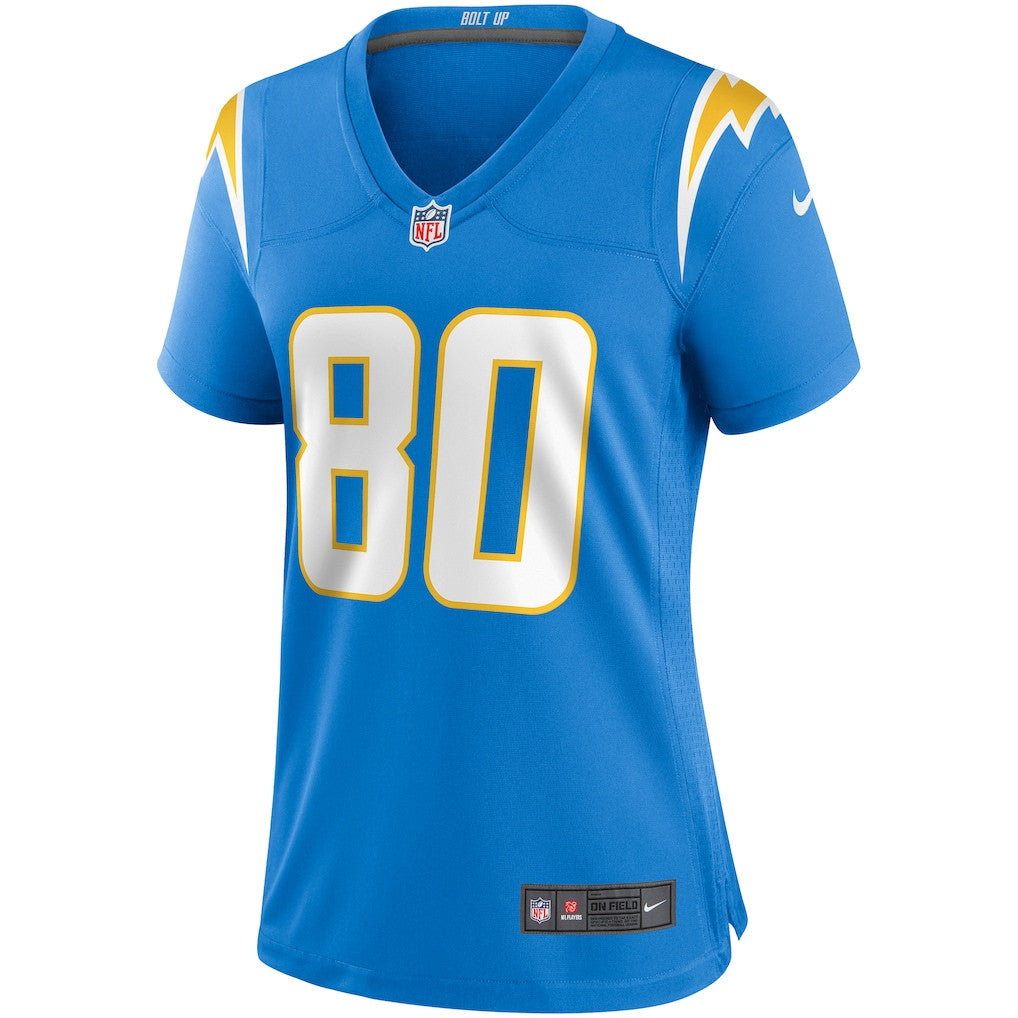 Kellen Winslow 80 Los Angeles Chargers Women's Game Retired Player Jersey - Powder Blue