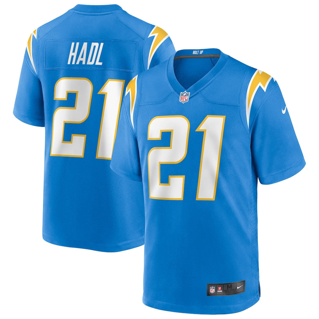 John Hadl 21 Los Angeles Chargers Game Retired Player Men Jersey - Powder Blue