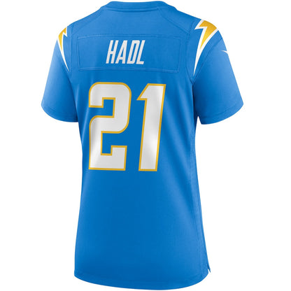 John Hadl 21 Los Angeles Chargers Women's Game Retired Player Jersey - Powder Blue