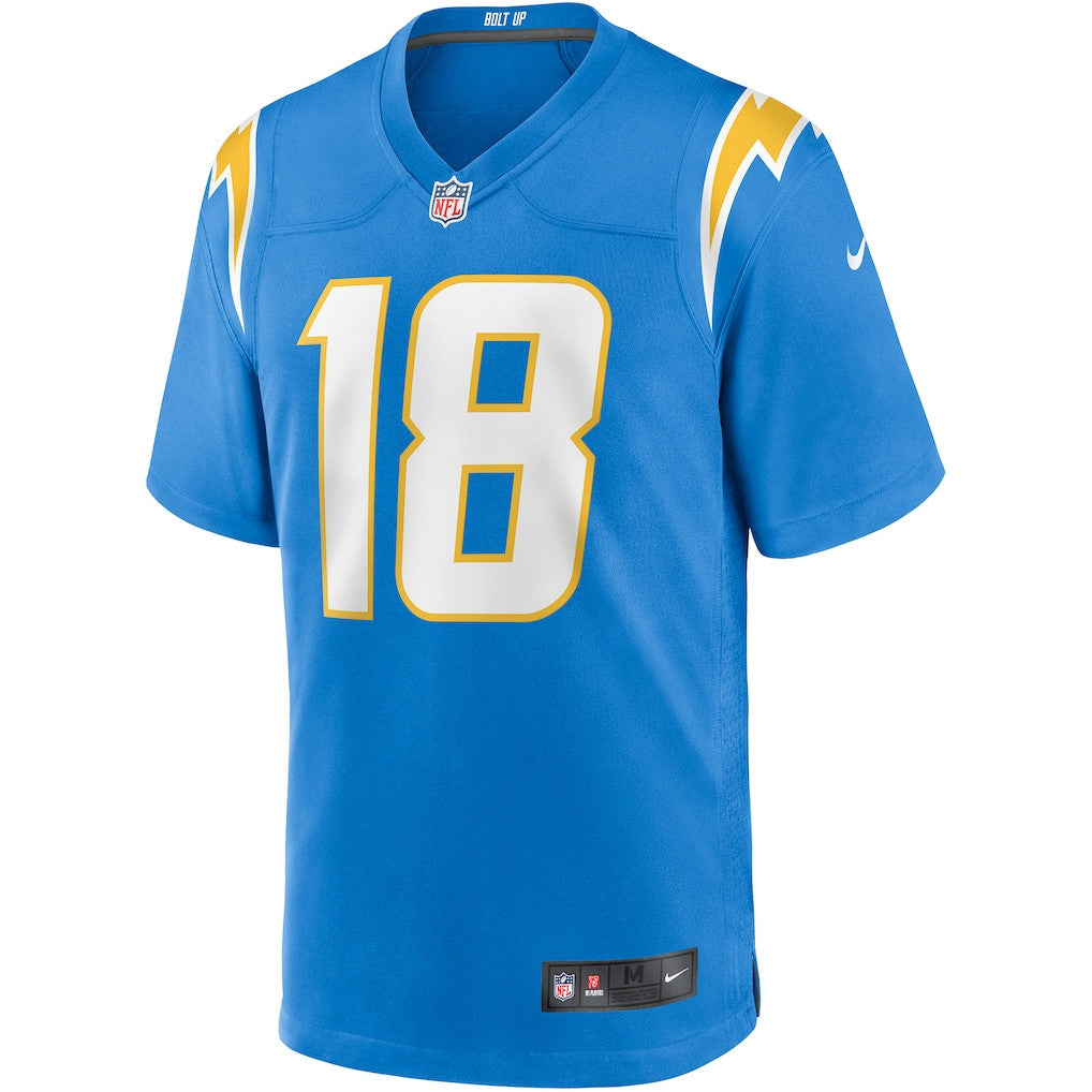 Charlie Joiner 18 Los Angeles Chargers Game Retired Player Men Jersey - Powder Blue