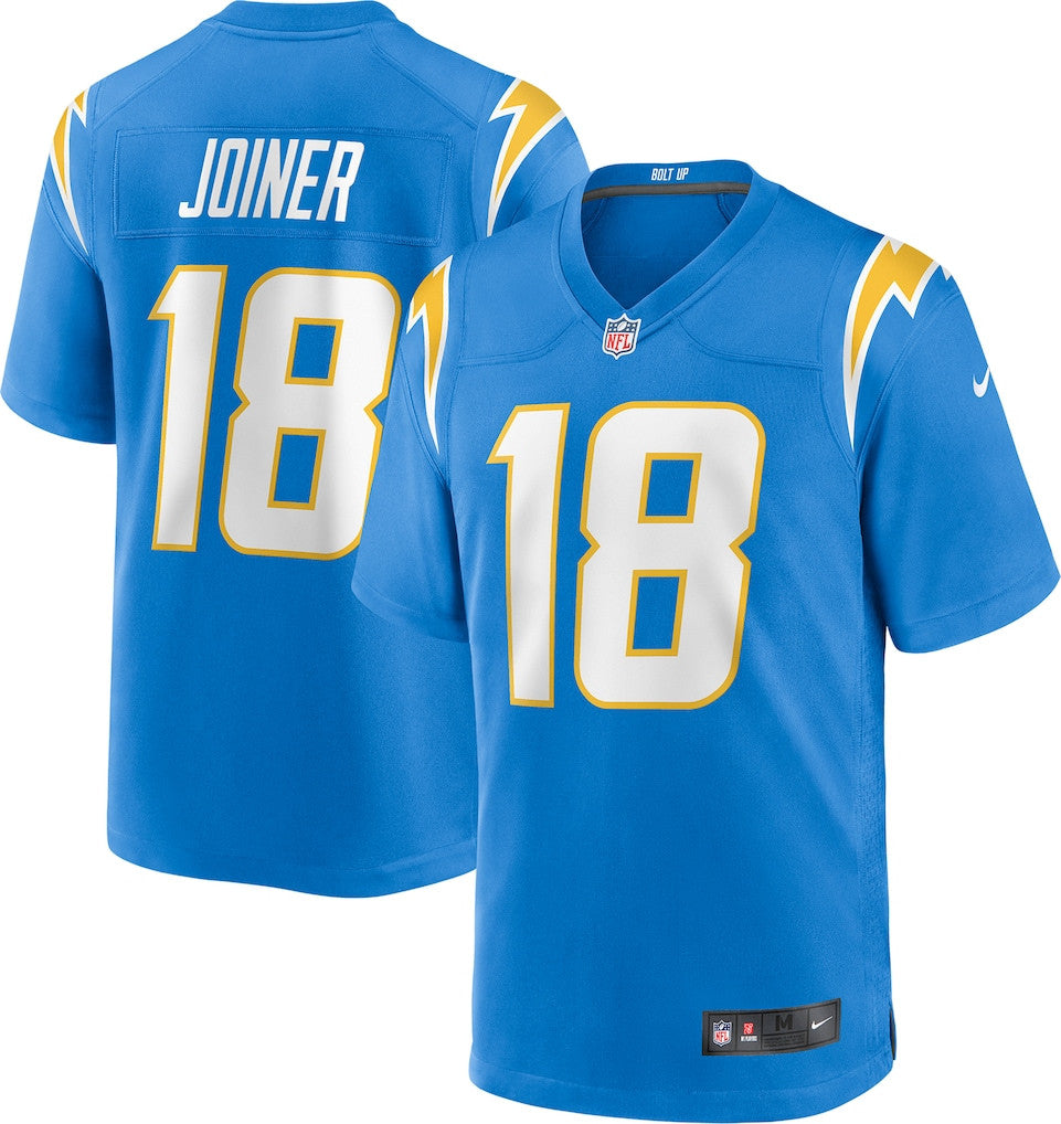 Charlie Joiner 18 Los Angeles Chargers Game Retired Player Men Jersey - Powder Blue