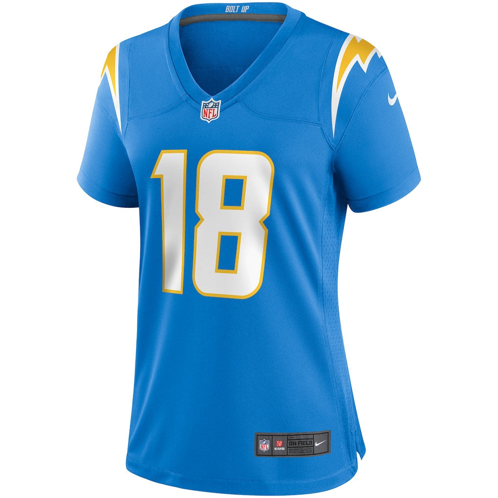 Charlie Joiner 18 Los Angeles Chargers Women's Game Retired Player Jersey - Powder Blue