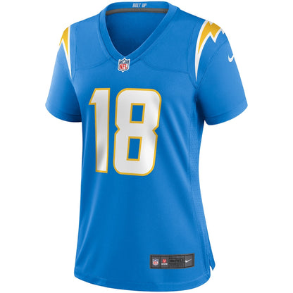 Charlie Joiner 18 Los Angeles Chargers Women's Game Retired Player Jersey - Powder Blue