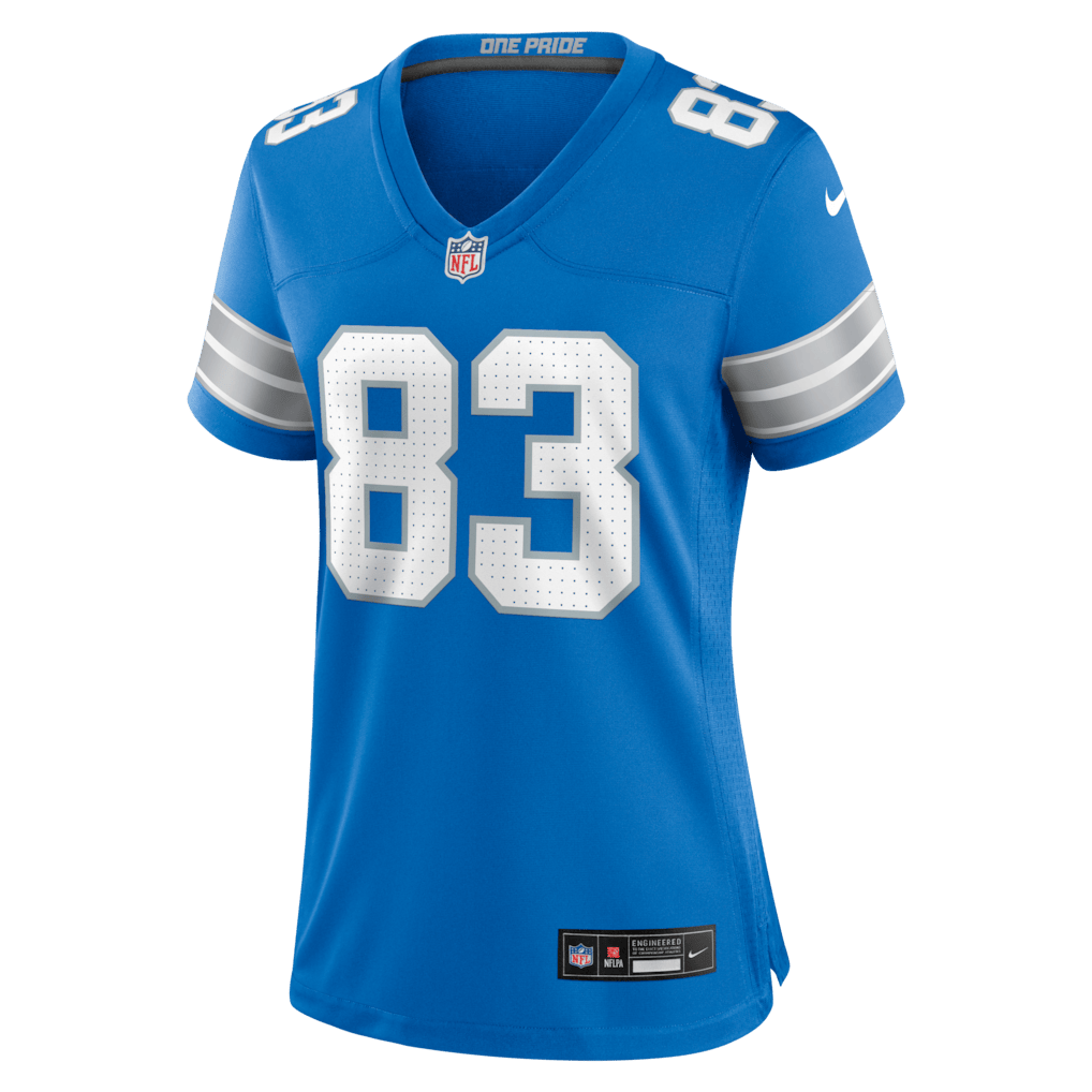 Tyler Conklin 83 Detroit Lions Women's Team Game Jersey - Blue