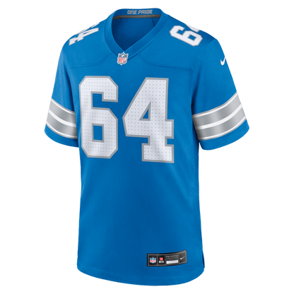 Cade Mays 64 Detroit Lions Team Game Men Jersey - Blue