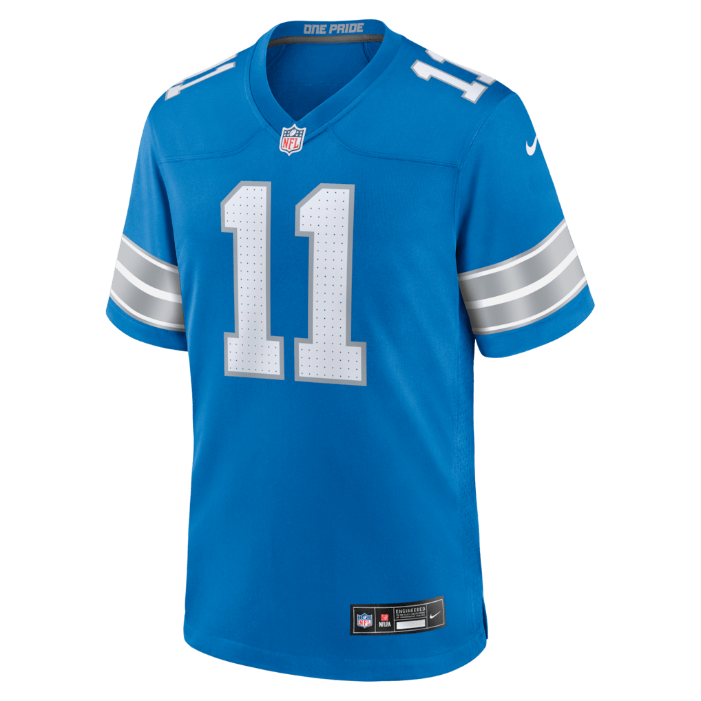 Damone Clark 11 Detroit Lions Team Game Men Jersey - Blue