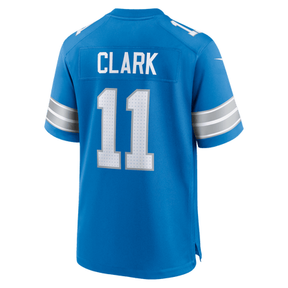 Damone Clark 11 Detroit Lions Team Game Men Jersey - Blue