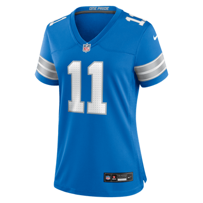 Damone Clark 11 Detroit Lions Women's Team Game Jersey - Blue