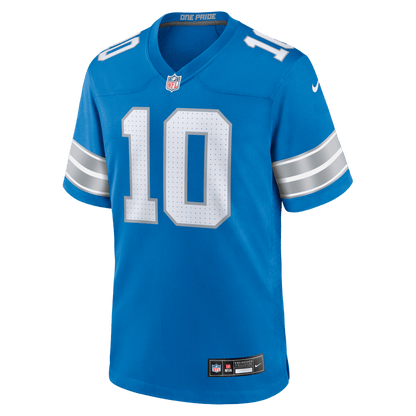 Isiah Pacheco 10 Detroit Lions Team Game Men Jersey - Blue