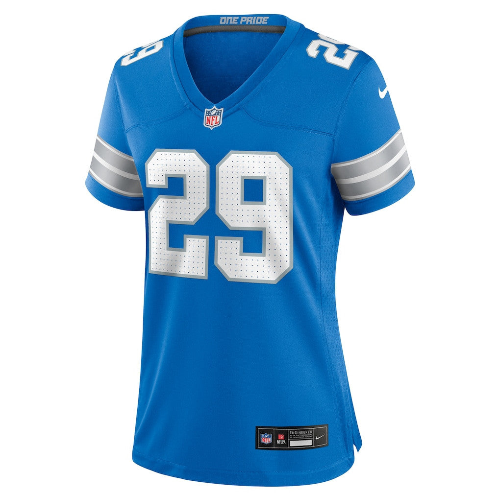 Avonte Maddox 29 Detroit Lions Women's Team Game Jersey - Blue