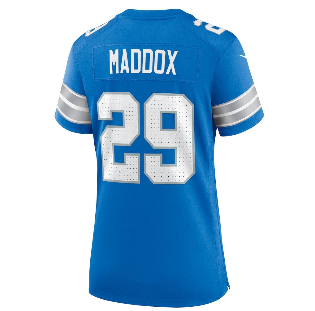 Avonte Maddox 29 Detroit Lions Women's Team Game Jersey - Blue