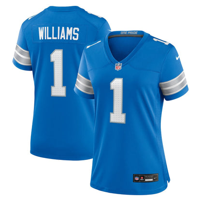 Jameson Williams 1 Detroit Lions Women's Team Game Jersey - Blue