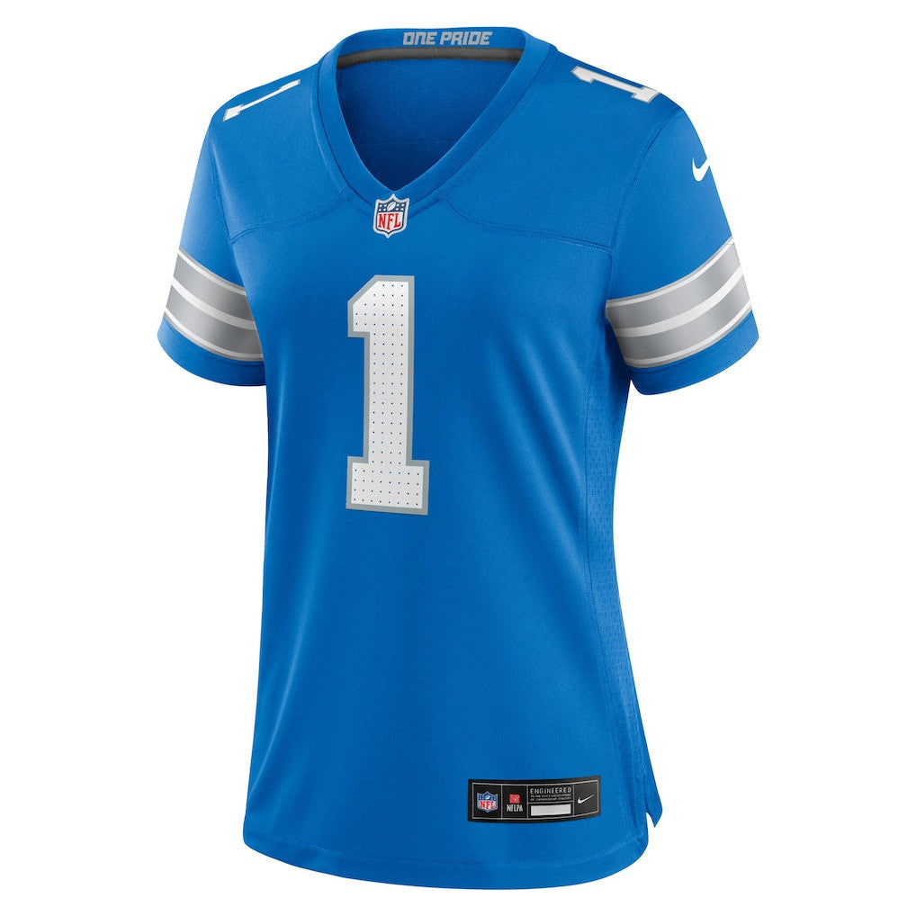 Jameson Williams 1 Detroit Lions Women's Team Game Jersey - Blue