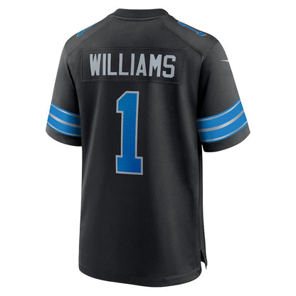 Jameson Williams 1 Detroit Lions Alternate Game Player Men Jersey - Black