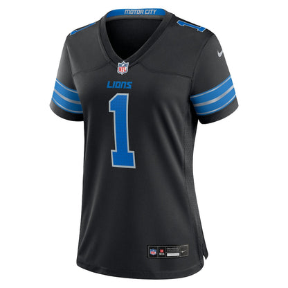 Jameson Williams 1 Detroit Lions Women's 2nd Alternate Game Player Jersey - Black