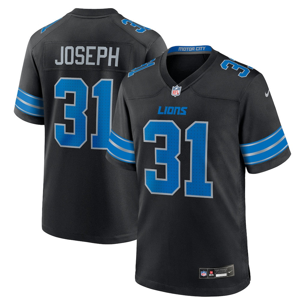 Kerby Joseph 31 Detroit Lions Alternate Game Men Jersey - Black