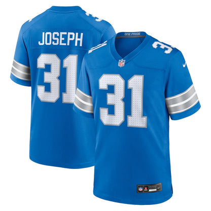 Kerby Joseph 31 Detroit Lions Team Game Men Jersey - Blue