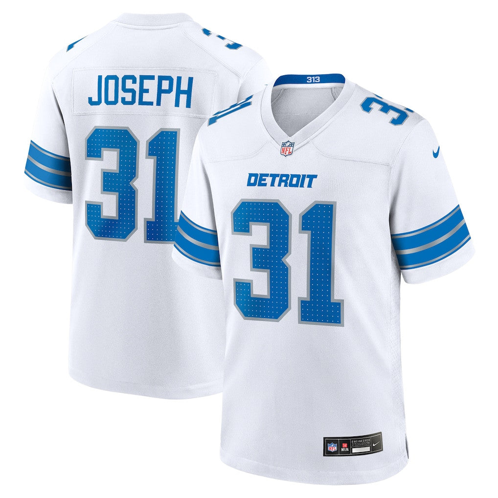 Kerby Joseph 31 Detroit Lions Team Game Men Jersey - White
