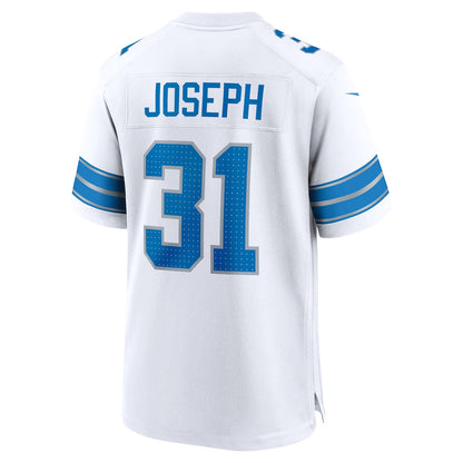 Kerby Joseph 31 Detroit Lions Team Game Men Jersey - White