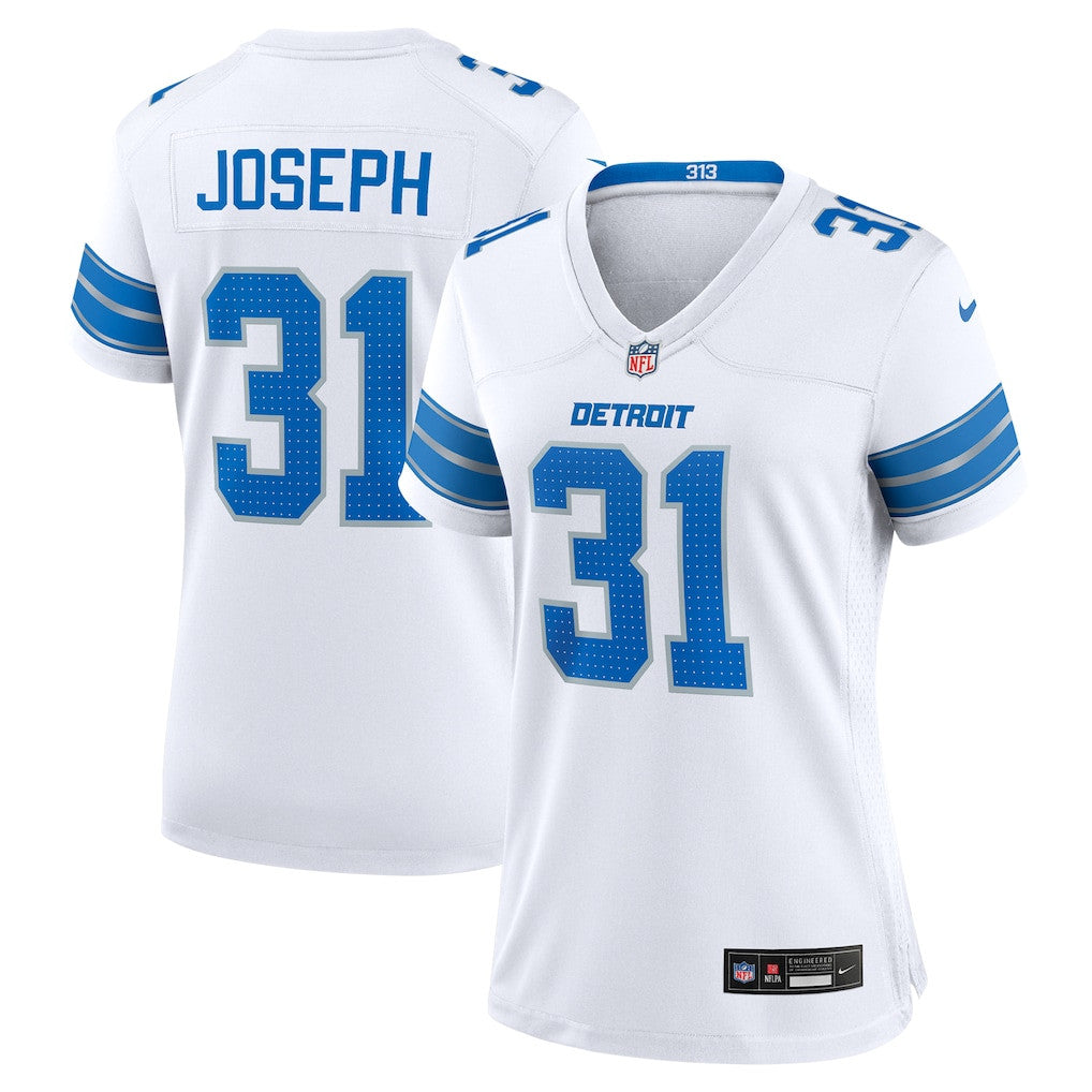 Kerby Joseph 1 Detroit Lions Women's Game Jersey - White