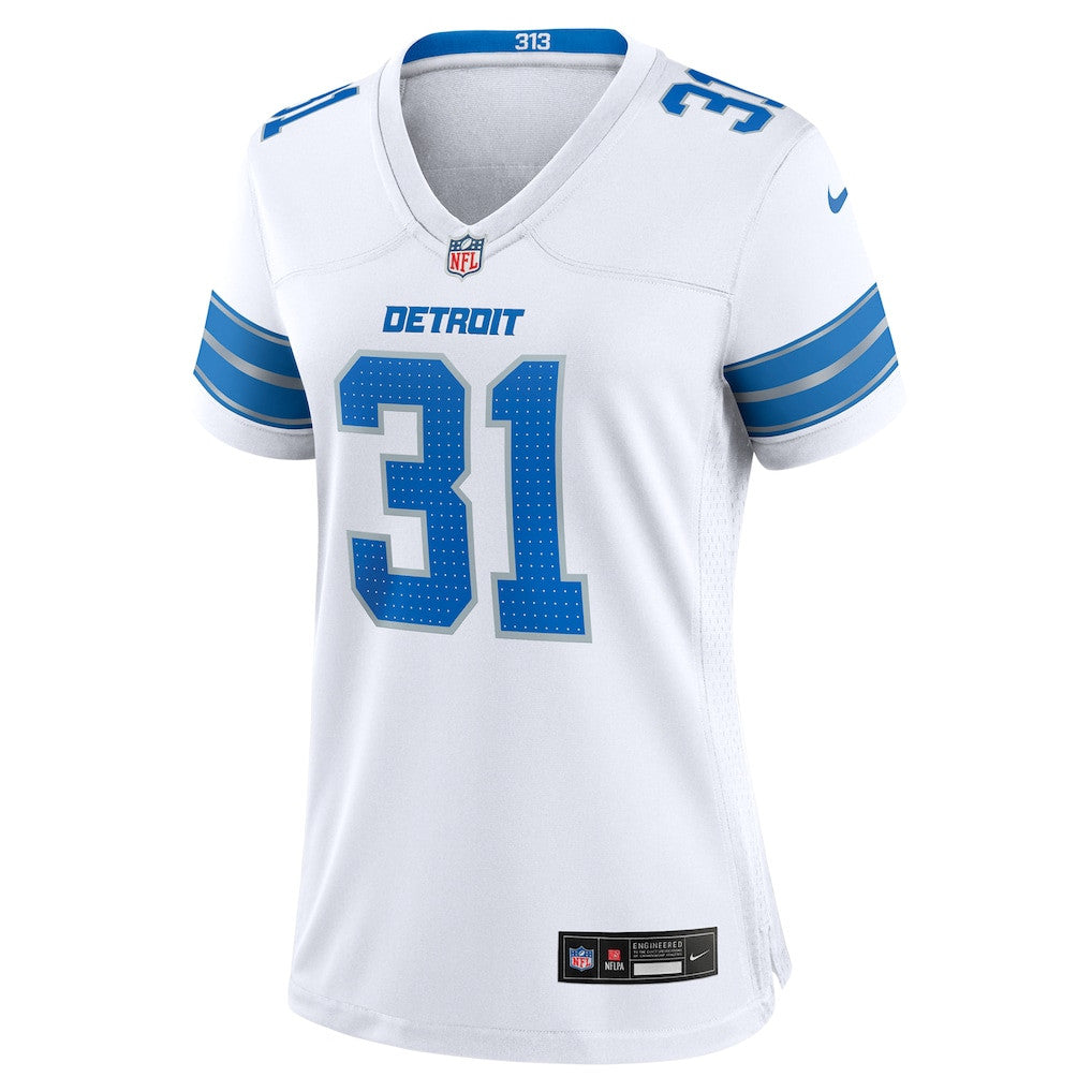 Kerby Joseph 1 Detroit Lions Women's Game Jersey - White