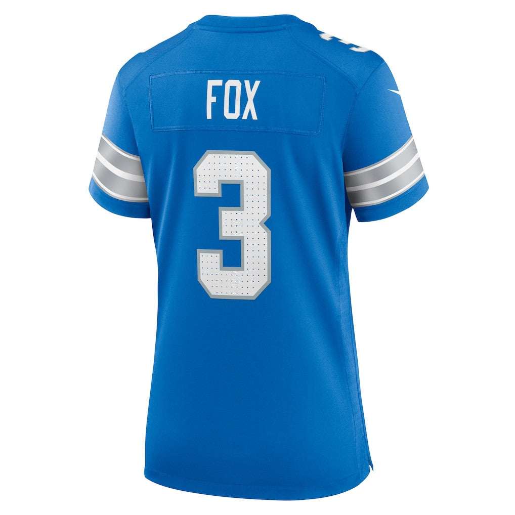 Jack Fox 3 Detroit Lions Women's Game Jersey - Blue