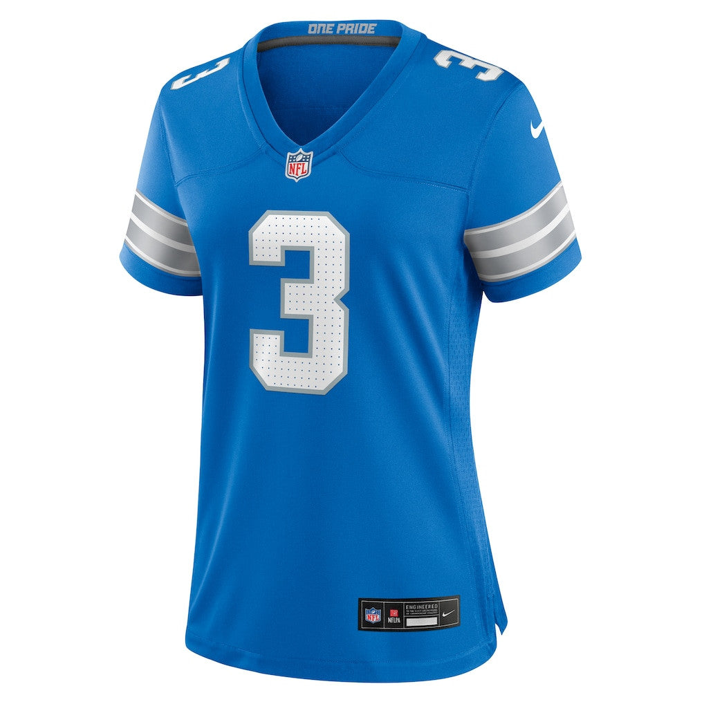 Jack Fox 3 Detroit Lions Women's Game Jersey - Blue