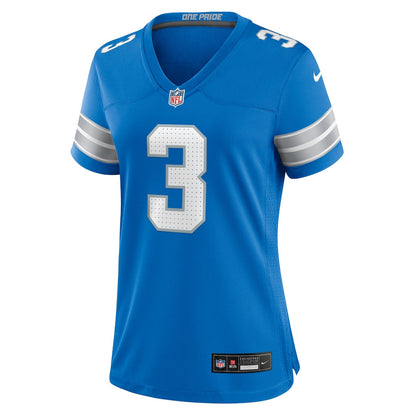 Jack Fox 3 Detroit Lions Women's Game Jersey - Blue