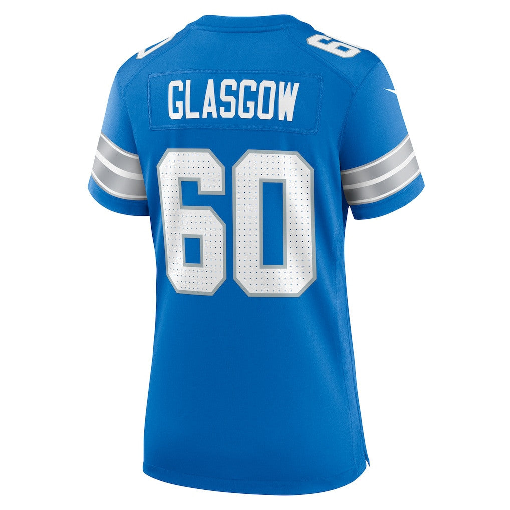 Graham Glasgow 60 Detroit Lions Women's Game Jersey - Blue