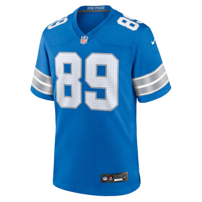Brock Wright 89 Detroit Lions Team Game Men Jersey - Blue