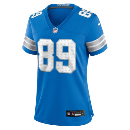 Brock Wright 89 Detroit Lions Women's Game Jersey - Blue
