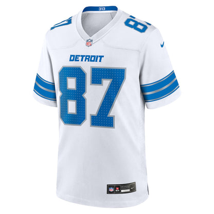 Sam LaPorta 87 Detroit Lions Game Men Jersey - White