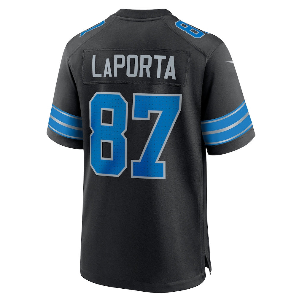 Sam LaPorta 87 Detroit Lions 2nd Alternate Game Men Jersey - Black