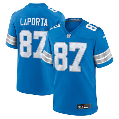 Sam LaPorta 87 Detroit Lions Game Men Jersey - Blue