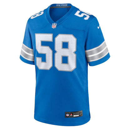 Penei Sewell 58 Detroit Lions Game Men Jersey - Blue