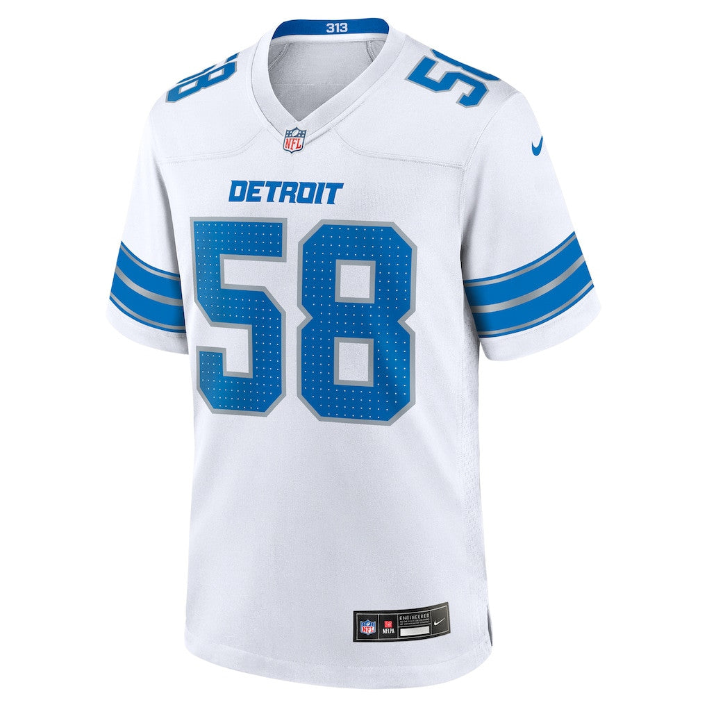 Penei Sewell 58 Detroit Lions Game Men Jersey - White