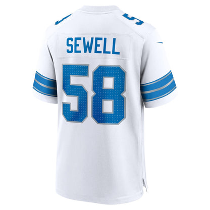 Penei Sewell 58 Detroit Lions Game Men Jersey - White
