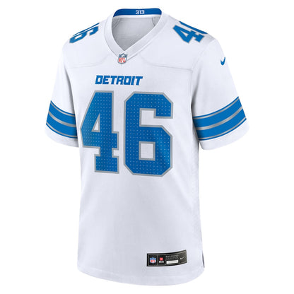 Jack Campbell 46 Detroit Lions Game Men Jersey - White