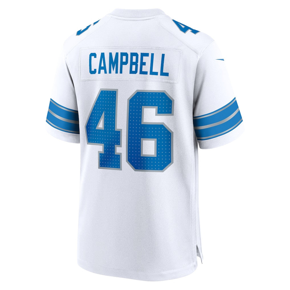 Jack Campbell 46 Detroit Lions Game Men Jersey - White