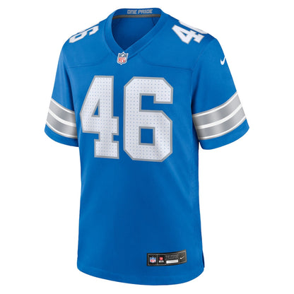 Jack Campbell 46 Detroit Lions Game Men Jersey - Blue