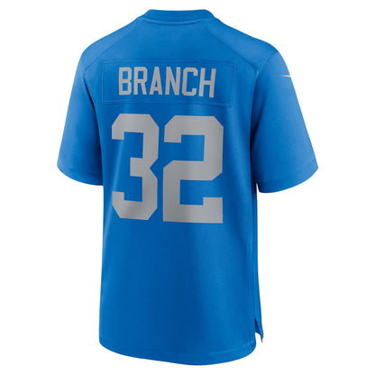 Brian Branch 32 Detroit Lions Alternate Game Men Jersey - Blue