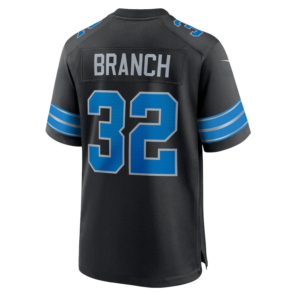 Brian Branch 32 Detroit Lions Alternate Game Men Jersey - Black