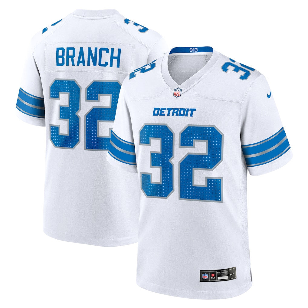 Brian Branch 32 Detroit Lions Game Men Jersey - White