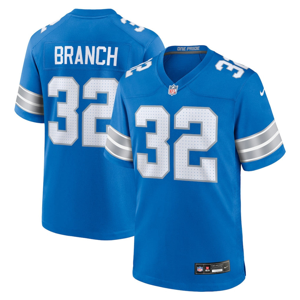 Brian Branch 32 Detroit Lions Game Men Jersey - Blue