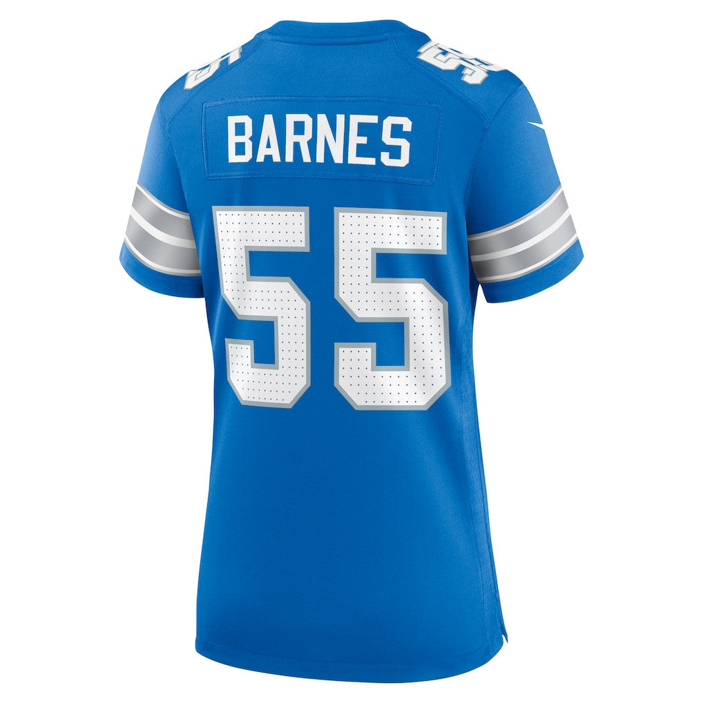Derrick Barnes 55 Detroit Lions Women's Team Game Jersey - Blue