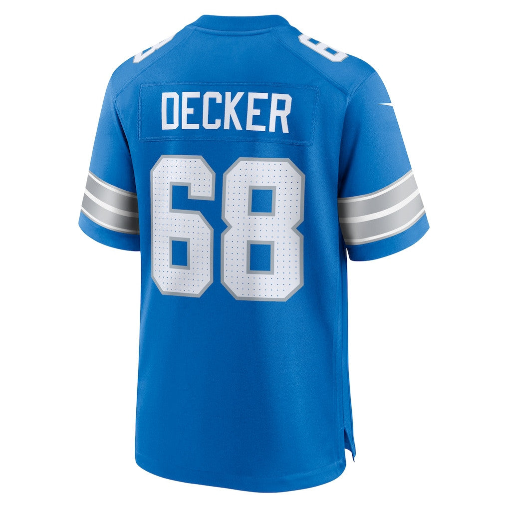 Taylor Decker 68 Detroit Lions Team Game Men Jersey - Blue