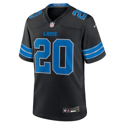 Barry Sanders 20 Detroit Lions 2nd Alternate Retired Player Game Men Jersey - Black