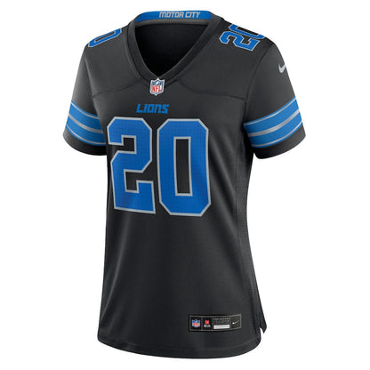Barry Sanders 20 Detroit Lions Women's 2nd Alternate Retired Player Game Jersey - Black
