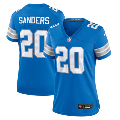 Barry Sanders 20 Detroit Lions Women's Retired Player Game Jersey - Blue