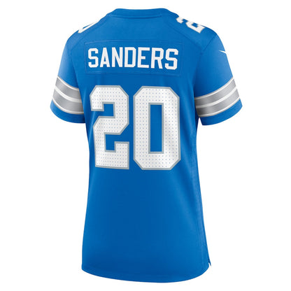 Barry Sanders 20 Detroit Lions Women's Retired Player Game Jersey - Blue